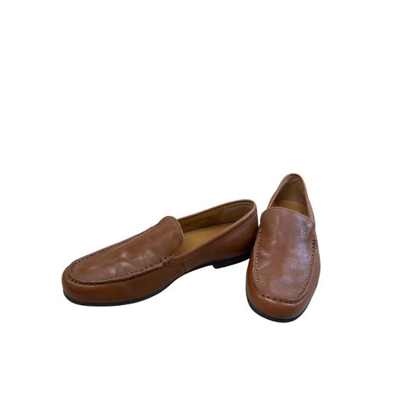 Polo Ralph Lauren Allon Mens Brown Leather Slip-On Loafers Size 7.5D SKU 8338 - Picture 2 of 14